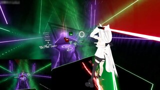 (เกม Beat Saber) ชิระคามิ ฟุบุกิออกลีลาเต้นในเพลง uptown funk