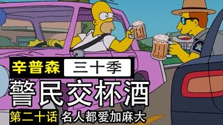 全美特别报道，一对警民上高速喝交杯酒【辛普森一家30-20】