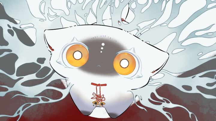[ Onmyoji Handwriting | Word Spirit ]Rolling Word Spirit Meow!