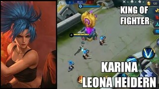 Karina new skin ~ king of fighter ~ leona heidern ~ mobile legends