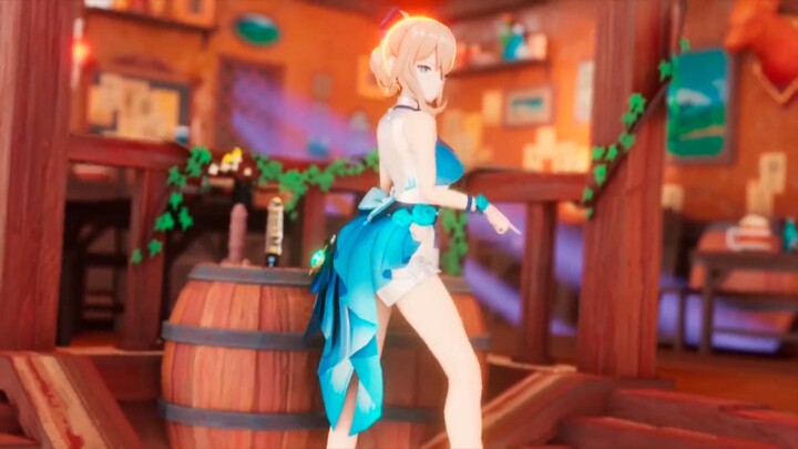 [Genshin Impact MMD/Leader Qin] Apa yang kamu lakukan di kedai, Kapten!!!!!