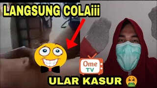 Prank jadi cewek , malah ketemu ular kasur , lagi colaiii sampe nembak || OME TV Indonesia