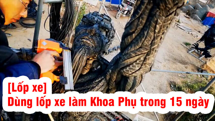 [Lốp xe] Dùng lốp xe làm Khoa Phụ trong 15 ngày