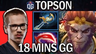 OG.TOPSON MONKEY KING WITH 1 KILL PER MIN - DOTA 2 7.31B GAMEPLAY