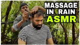 ASMR Head Massage In Rain 🌧, Visited Indian Barber Home with REIKI MASTER