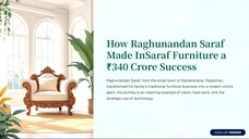 How Raghunandan Saraf Made Insaraf Furniture a ₹340 Crore Success