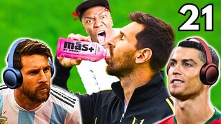 Messi & Ronaldo react to Funny Moments 21!