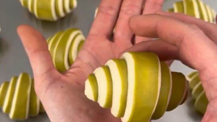 Making Pistachio Croissant Breakfast