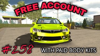 free account #258 with paid body kits car parking multiplayer v4.8.4 giveaway