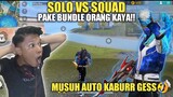SOLO VS SQUAD BAR2 PAKE BUNDLE ORANG KAYA, BIKIN MUSUH LARI KETAKUTAN!!