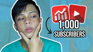 HOW TO GET 1,000 YOUTUBE SUBSCRIBERS+TIPS (PHILIPPINES)