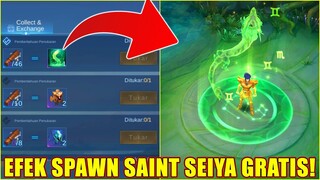 CARA MENDAPATKAN EFEK SPAWN SAINT SEIYA GRATIS!! | MOBILE LEGENDS