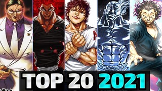 Baki Top 20 Strongest