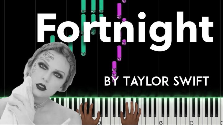 Fortnight by Taylor Swift piano cover + sheet music
