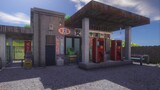 【Minecraft】Build a rustic gas station