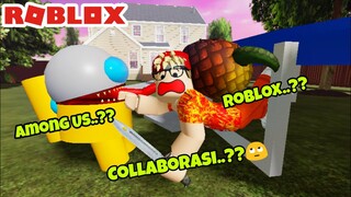 ANTARA ROBLOX DAN AMONG US - ROBLOX TRAITORS