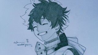 How To Draw Anime For Beginner || Midoriya  Izuku