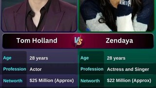 Tom Holland vs Zendaya | Hollywood actors comparison