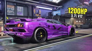 Need for Speed Heat Gameplay - 1200HP LAMBORGHINI DIABLO SV Customization | Max Build