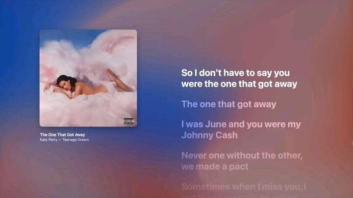 Katy Perry - That One That Got Away (Lyrics)