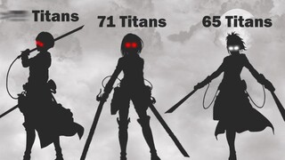 《进击的巨人》巨人讨伐对比+中文字幕