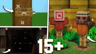 Minecraft: 15 SECRET Build Hacks & Ideas