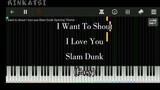 Slam Dunk Theme Song - I Want To Shout I Love You ( Easy) | piano tutorial