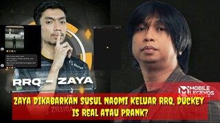 Duckey Is Real atau Prank?Zaya Dikabarkan Susul Naomi Keluar RRQ ?