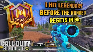 Hitting Legendary in BR Before Season! | COD MOBILE Tagalog/English