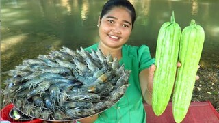 Yummy Cooking Lobster with  Bitter Melon recipe & My Cooking skill