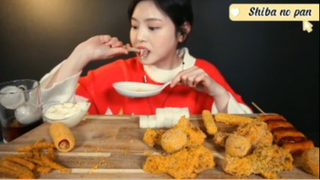Gà rán, hotdog, phho mai viên,... phần 5 #mukbang