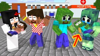 Monster School : Zombie Mom Save Baby Zombie & Revenge on Herobrine Family - Minecraft Animation