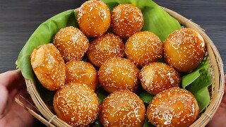 BÁNH CAM phủ mè sốt Caramel ngon ơi là ngon