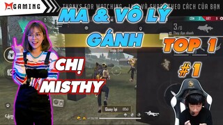 GK Ma và Vô Lý Bắn Như H4CK Gánh Chị Misthy Lấy Top 1 - Garena FreeFire