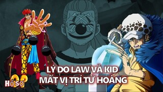 Lý do Law và Kid bị mất vị trí Tứ Hoàng vào tay Buggy