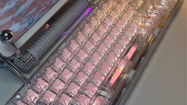 Typing Ritual Vlog: Edible Ice-Cube Keyboard! Coolkiller CK68 Mechanical Keyboard with Linear Ice Bl