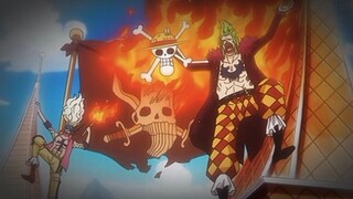 hanya bartolomeo yg berani bakar jolly roger nya shanks