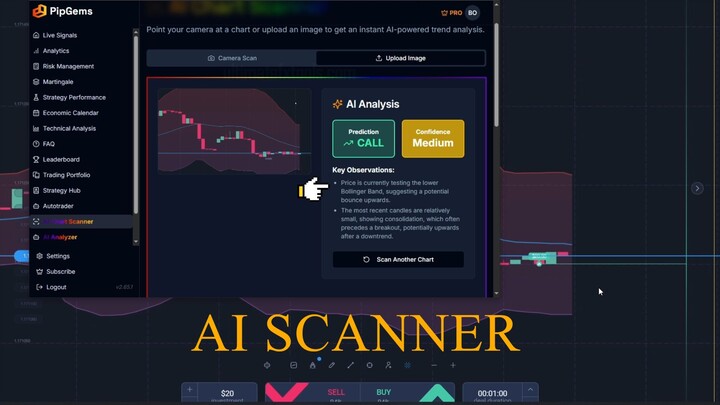 Expert Option using AI Chart Scanner fb