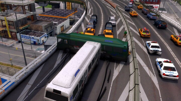 【GTA4】Apa yang akan terjadi jika saya mengubah berat bus menjadi 750 ton?