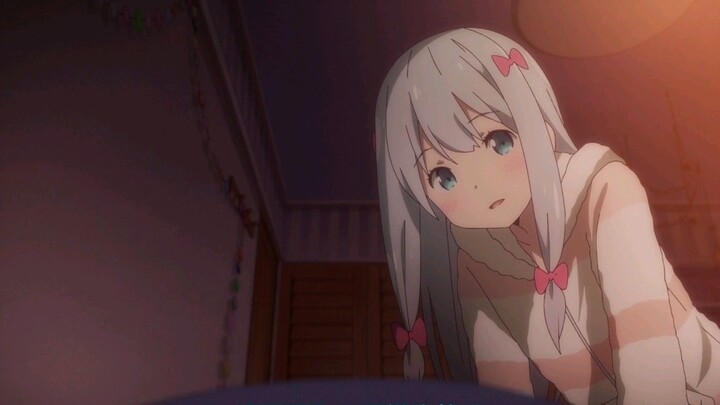 Izumi Sagiri's first screen kiss, I admit I'm jealous!!