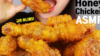 Kyochon Honey Combo เสียงจริง ASMR * ไก่น้ำผึ้ง * กินกรุบ ๆ ไม่พูด