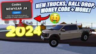 MONEY CODE, NEW TRUCKS + MORE!! (NEW YEARS GV UPDATE) || ROBLOX - Greenville