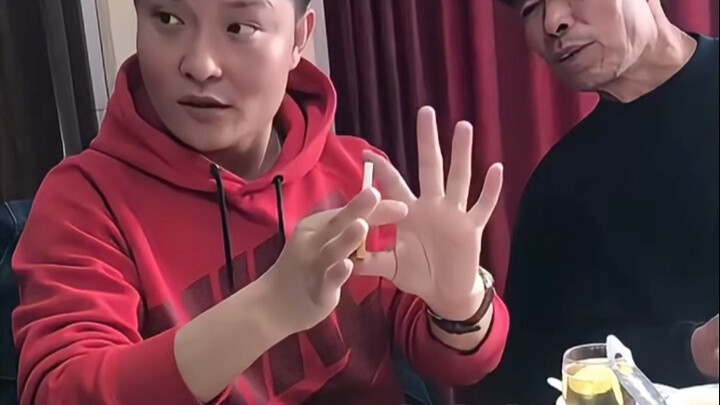 Performing a talent show during dinner left the boss speechless.