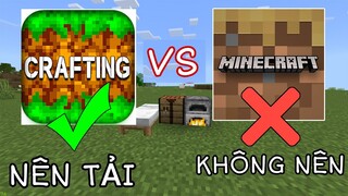 So Sánh 2 Tựa Game | MINECRAFT TRIAL Với CRAFTING AND BUILDING | Game Nào Nên Chơi..!!