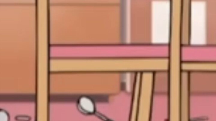 crayon Shinchan makanannya jatuh