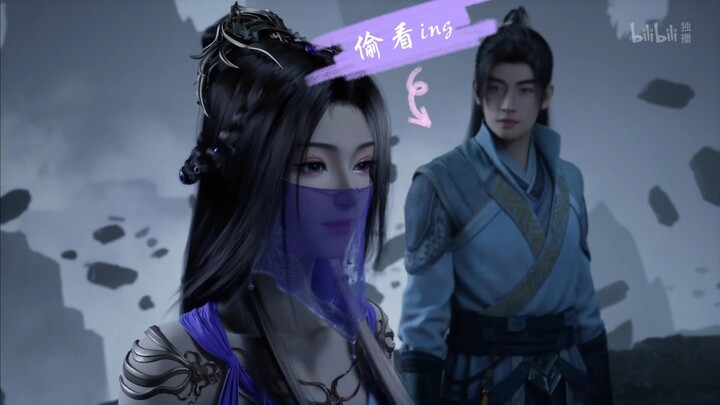 韩老魔和紫灵偷看了对方多少眼？