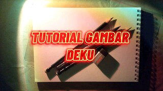 tutorial gambar midoriya izuku