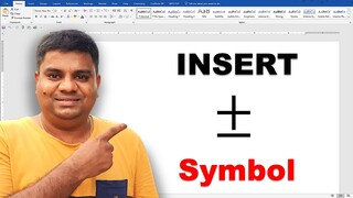 How to Put Plus Minus Symbol in Word