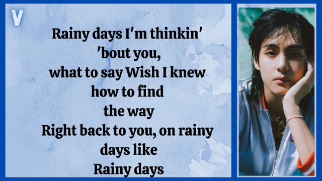 V (뷔) - Rainy Days [TRADUÇÃO] 