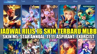 BOCORAN JADWAL RILIS 16 SKIN MOBILE LEGENDS 2023! NOVEMBER SAMPAI DESEMBER 2023 | SKIN ASPIRANT BARU